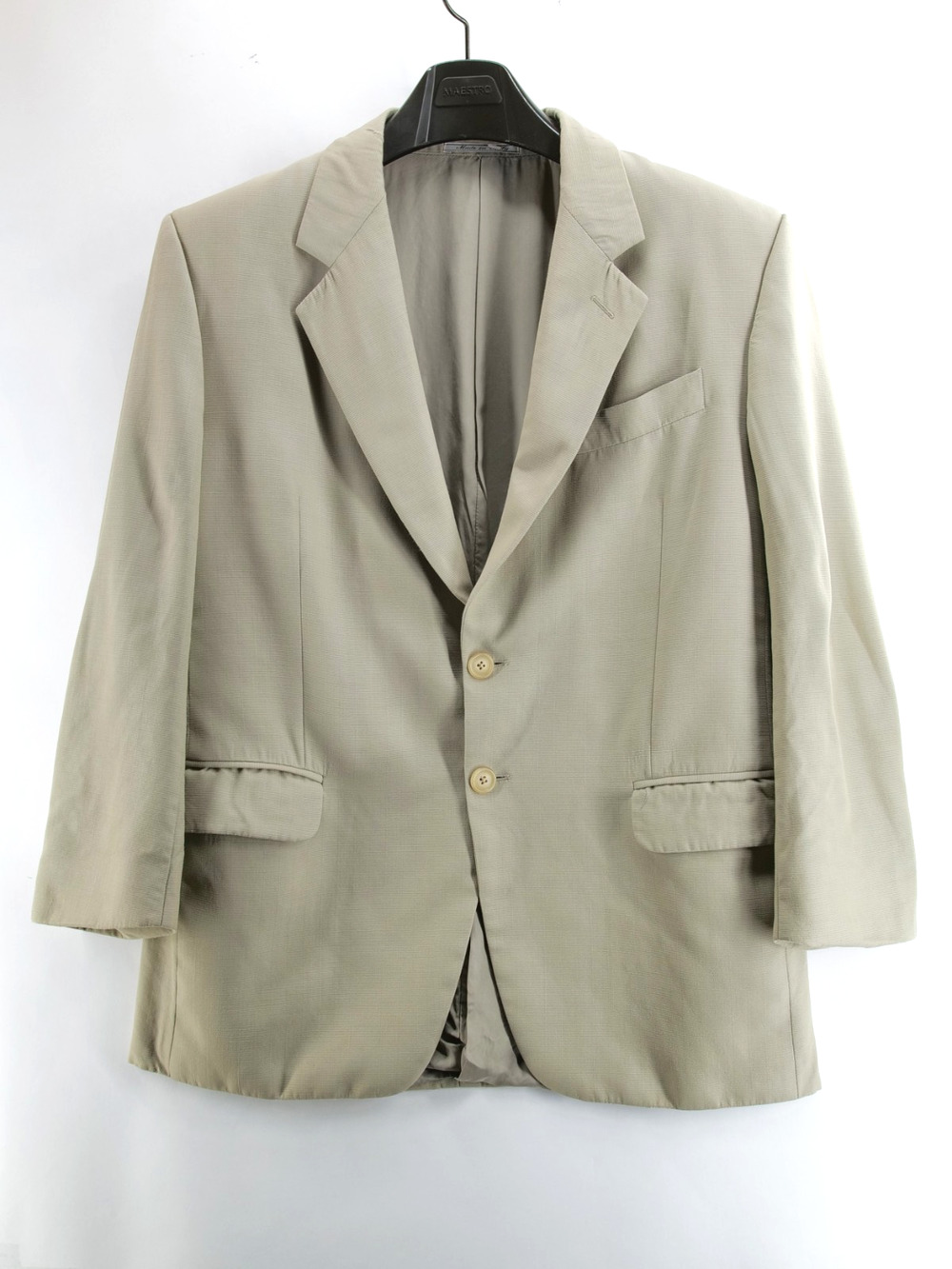 Fendi Italy Mens Beige Sport Coat Blazer Jacket IT48 US 38 Made in Italy